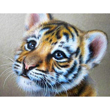Charger l&#39;image dans la galerie, Tigre - diamant rond complet - 40x30cm
