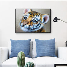 Charger l&#39;image dans la galerie, Tigre - diamant rond complet - 40x30cm
