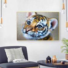 Charger l&#39;image dans la galerie, Tigre - diamant rond complet - 40x30cm
