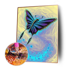 Charger l&#39;image dans la galerie, Papillon - diamant rond complet - 30x40cm
