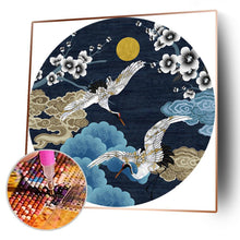 Charger l'image dans la galerie, Deux grue volantes - diamant rond complet - 40x40cm
