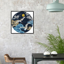 Charger l'image dans la galerie, Deux grue volantes - diamant rond complet - 40x40cm
