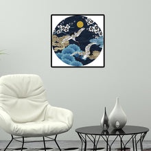Charger l'image dans la galerie, Deux grue volantes - diamant rond complet - 40x40cm
