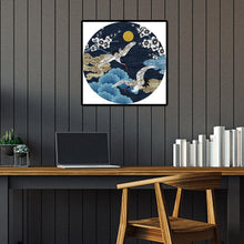 Charger l'image dans la galerie, Deux grue volantes - diamant rond complet - 40x40cm
