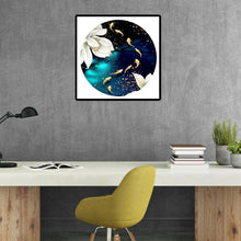 Charger l&#39;image dans la galerie, Lotus étang de poissons - diamant rond complet - 40x40cm

