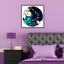 Charger l&#39;image dans la galerie, Lotus étang de poissons - diamant rond complet - 40x40cm

