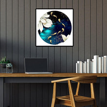 Charger l&#39;image dans la galerie, Lotus étang de poissons - diamant rond complet - 40x40cm
