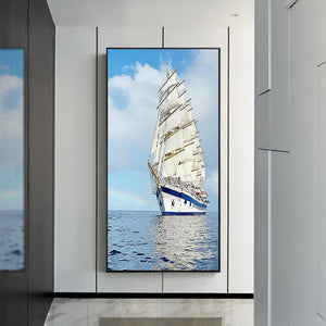Navire - diamant rond complet - 45x85cm