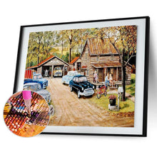 Charger l&#39;image dans la galerie, Voiture - diamant rond complet - 40x30cm
