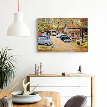 Charger l&#39;image dans la galerie, Voiture - diamant rond complet - 40x30cm
