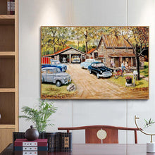 Charger l&#39;image dans la galerie, Voiture - diamant rond complet - 40x30cm
