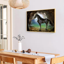 Charger l&#39;image dans la galerie, Cheval - diamant rond complet - 40x30cm
