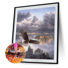 Charger l&#39;image dans la galerie, Broderie ensemble aigle montant - diamant rond complet - 30x40cm
