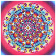 Charger l&#39;image dans la galerie, Fleur colorée - diamant rond complet - 30x30cm
