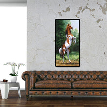 Charger l&#39;image dans la galerie, Cheval actif - diamant rond complet - 45x85cm
