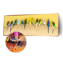 Charger l&#39;image dans la galerie, Oiseau - diamant rond complet - 80x30cm
