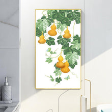Charger l&#39;image dans la galerie, 45x85cm vigne de calebasse - diamant rond complet - 45x85cm
