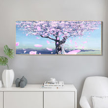 Charger l&#39;image dans la galerie, Cerisiers en fleurs - diamant rond complet - 85x45cm
