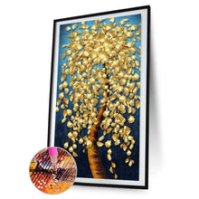 Charger l&#39;image dans la galerie, Arbre d’or - diamant rond complet - 45x85cm
