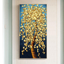 Charger l&#39;image dans la galerie, Arbre d’or - diamant rond complet - 45x85cm
