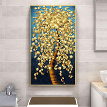 Charger l&#39;image dans la galerie, Arbre d’or - diamant rond complet - 45x85cm
