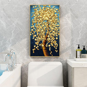 Arbre d’or - diamant rond complet - 45x85cm