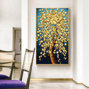 Arbre d’or - diamant rond complet - 45x85cm