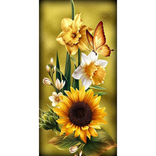 Charger l&#39;image dans la galerie, Tournesol - diamant rond complet - 45x85cm
