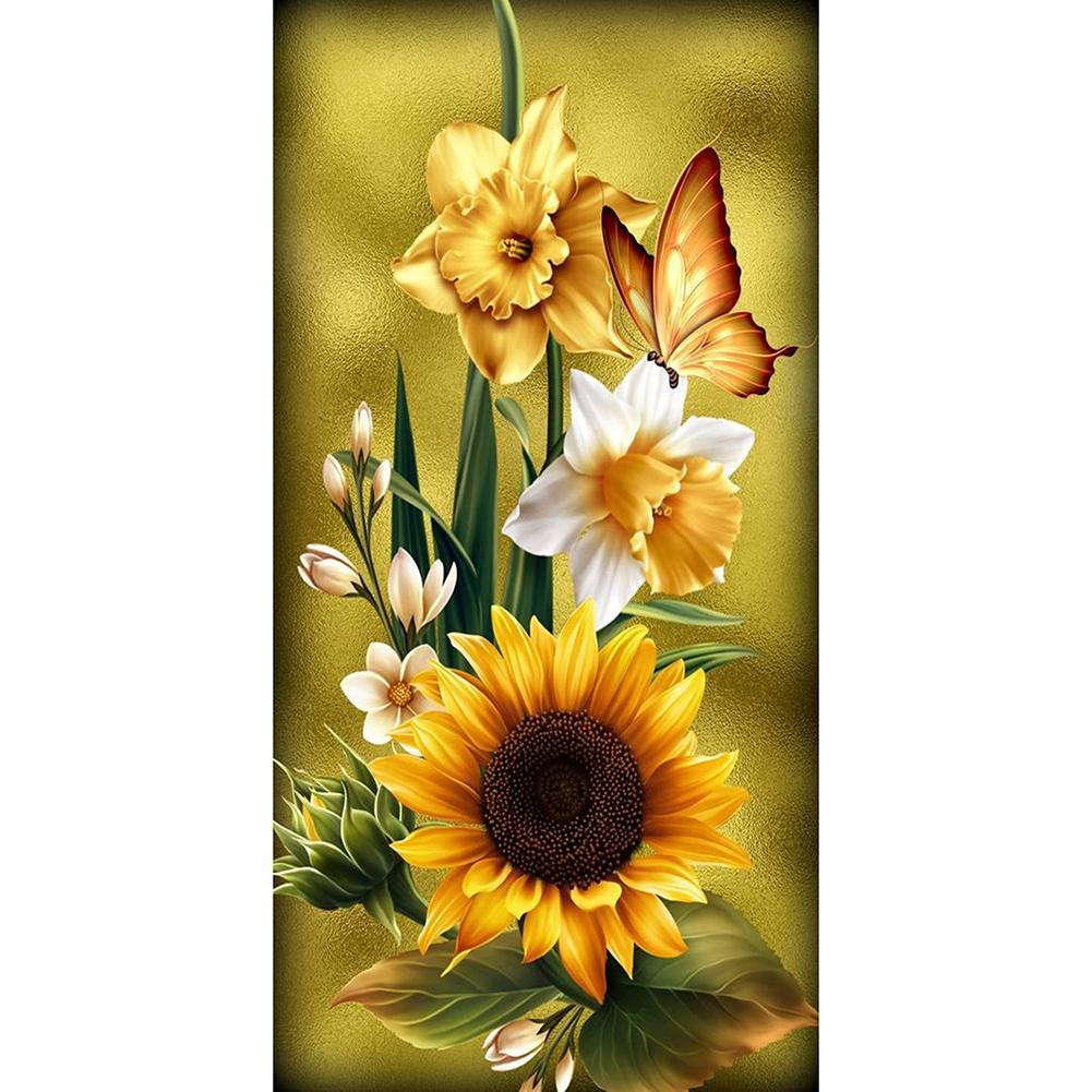 Tournesol - diamant rond complet - 45x85cm