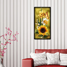Charger l&#39;image dans la galerie, Tournesol - diamant rond complet - 45x85cm
