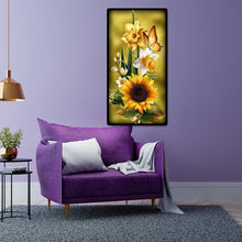 Charger l&#39;image dans la galerie, Tournesol - diamant rond complet - 45x85cm
