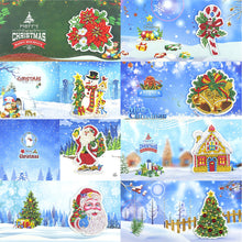 Charger l&#39;image dans la galerie, 8pcs/Set-Christmas-Diamond Cartes de voeux
