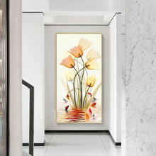 Charger l&#39;image dans la galerie, Fleurs de poisson - diamant rond complet - 45x85cm
