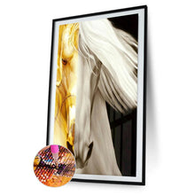 Charger l&#39;image dans la galerie, Deux - ensemble de cheval de couleur - diamant rond complet - 45x85cm
