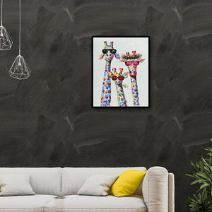 Cerf - diamant rond complet - 40x50cm