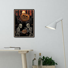 Charger l&#39;image dans la galerie, Halloween - diamant rond complet - 30x40cm
