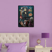 Charger l&#39;image dans la galerie, Halloween - diamant rond complet - 30x40cm
