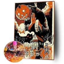 Charger l&#39;image dans la galerie, Halloween - diamant rond complet - 30x40cm
