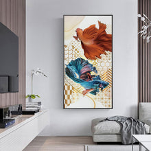 Charger l&#39;image dans la galerie, Poisson - diamant rond complet - 50x100cm
