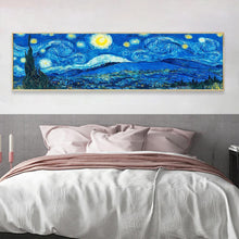 Charger l&#39;image dans la galerie, 80x30cm ciel de nuit abstrait - diamant rond complet - 80x30cm
