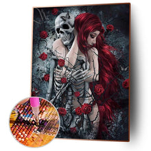 Charger l&#39;image dans la galerie, Halloween animé - diamant rond complet - 30x40cm
