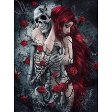 Charger l&#39;image dans la galerie, Halloween animé - diamant rond complet - 30x40cm
