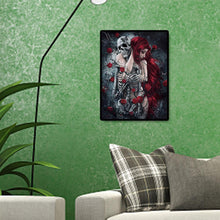 Charger l&#39;image dans la galerie, Halloween animé - diamant rond complet - 30x40cm
