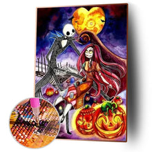 Charger l&#39;image dans la galerie, Halloween animé - diamant rond complet - 30x40cm
