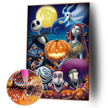 Charger l&#39;image dans la galerie, Halloween animé - diamant rond complet - 30x40cm
