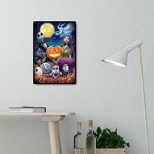 Charger l&#39;image dans la galerie, Halloween animé - diamant rond complet - 30x40cm
