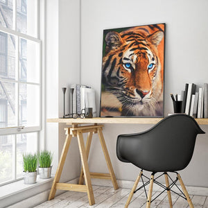 Tigre - diamant rond complet - 30x40cm
