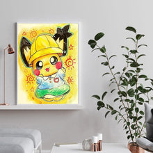 Charger l&#39;image dans la galerie, Cartoon jaune - diamant rond complet - 30x40cm
