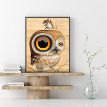 Charger l&#39;image dans la galerie, Oiseau - diamant rond complet - 30x40cm
