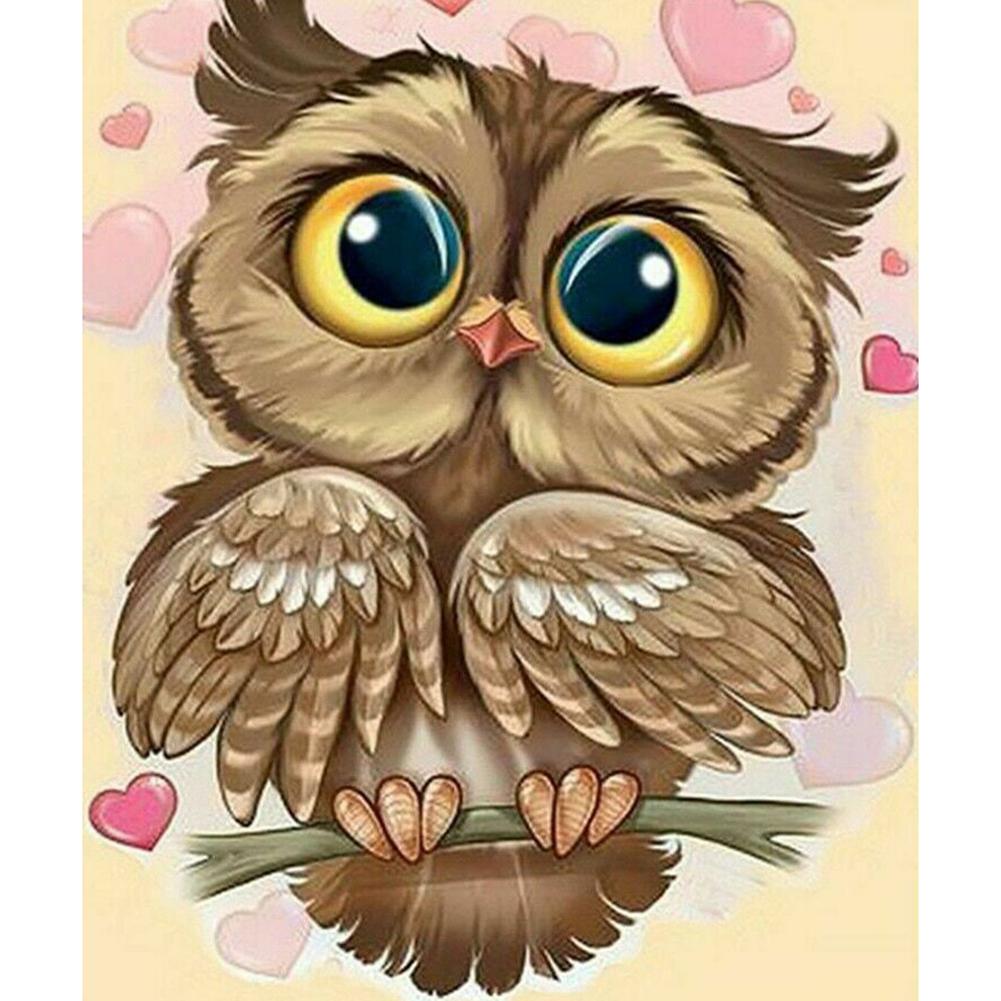 Oiseau - diamant rond complet - 30x40cm